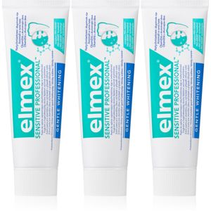 Elmex Sensitive Professional Gentle Whitening bělicí pasta pro citlivé zuby 3 x 75 ml