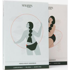 Snuggs Period Underwear Classic: Heavy Flow látkové menstruační kalhotky pro silnou menstruaci velikost XS 1 ks