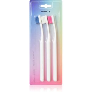Spokar Plus Extrasoft zubní kartáček extra soft 3 ks barevné varianty 3 ks