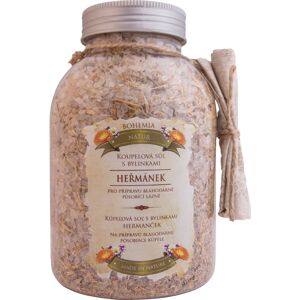 Bohemia Gifts & Cosmetics Bohemia Natur koupelová sůl se třemi druhy bylin heřmánek, měsíček, mateřídouška 1200 g