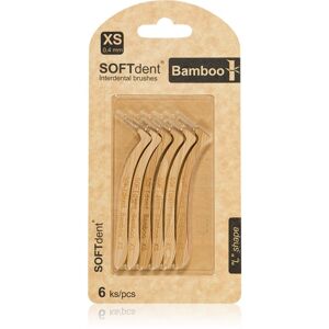 SOFTdent Bamboo Interdental Brushes mezizubní kartáčky z bambusu 0,6 mm 6 ks
