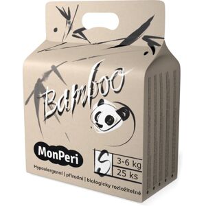 MonPeri Bamboo Size S jednorázové EKO pleny 3-6 kg 25 ks