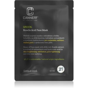 Canneff Green Roselle Acid Face Mask exfoliační maska s AHA kyselinami 12 ml