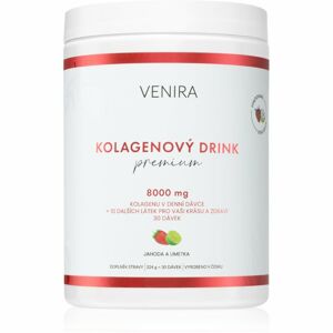 Venira Drinks Premium kolagenový nápoj pro vlasy, nehty a pleť - jahoda a limeta 324 g