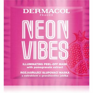 Dermacol Neon Vibes osvěžující slupovací maska pro okamžité rozjasnění 8 ml