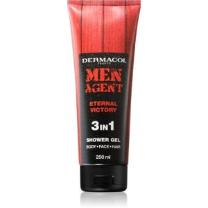 Dermacol Men Agent Eternal Victory sprchový gel na obličej, tělo a vlasy pro muže 250 ml