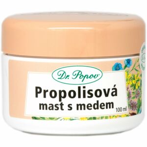 Dr. Popov Bylinné masti Dr. Popova Propolisová mast s medem propolisová bylinná mast pro svědící a podrážděnou pokožku 100 ml