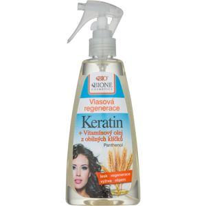 Bione Cosmetics Keratin + Obilné klíčky bezoplachová vlasová péče ve spreji 260 ml