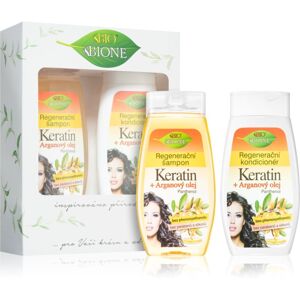 Bione Cosmetics Keratin + Arganový olej dárková sada (na vlasy)