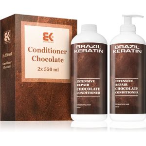 Brazil Keratin Chocolate Intensive Repair Conditioner výhodné balení (pro poškozené vlasy)