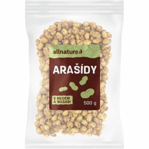 Allnature Arašídy s medem a wasabi pikantní ořechy 500 g