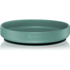 Petite&Mars Take&Match Silicone Plate talíř s přísavkou Misty Green 6 m+ 1 ks