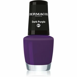 Dermacol Mini lak na nehty odstín 01 Dark Purple 5 ml