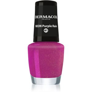 Dermacol Neon neonový lak na nehty odstín 41 Purple Rain 5 ml
