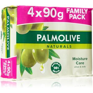 Palmolive Naturals Milk & Olive tuhé mýdlo 4x90 g