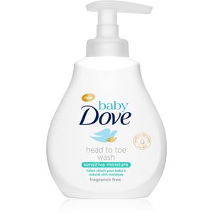 Dove Baby Sensitive Moisture mycí gel na tělo a vlasy 400 ml