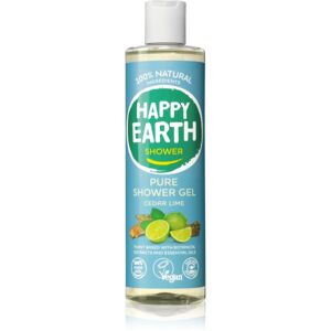 Happy Earth 100% Natural Shower Gel Cedar Lime sprchový gel 300 ml