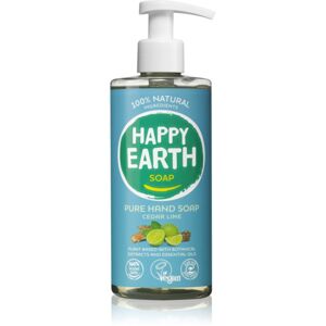Happy Earth 100% Natural Hand Soap Cedar Lime tekuté mýdlo na ruce 300 ml