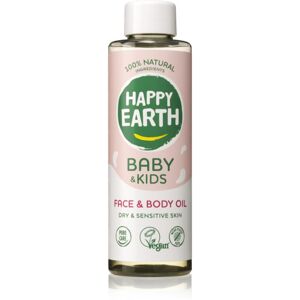 Happy Earth Baby & Kids 100% Natural Face & Body Oil tělový olej pro suchou a citlivou pokožku 150 ml