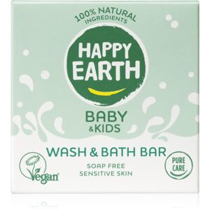 Happy Earth 100% Natural Wash & Bath Bar tuhé mýdlo pro děti 50 g