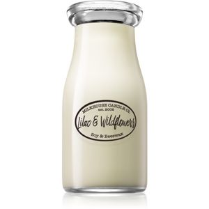Milkhouse Candle Co. Creamery Lilac & Wildflowers vonná svíčka Milkbottle 227 g