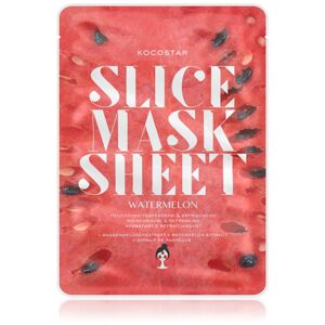 KOCOSTAR Slice Mask Sheet Watermelon plátýnková maska s rozjasňujícím a hydratačním účinkem 20 ml