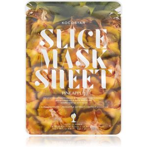 KOCOSTAR Slice Mask Sheet Pineapple plátýnková maska se zpevňujícím účinkem 20 ml