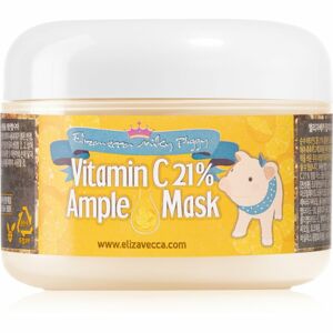 Elizavecca Milky Piggy Vitamin C 21% Ample Mask hydratační a rozjasňující maska pro unavenou pleť 100 g