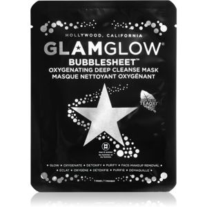Glamglow Bubblesheet čisticí plátýnková maska s aktivním uhlím pro rozjasnění pleti 1 ks