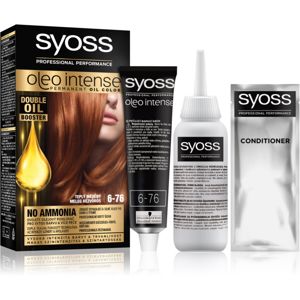 Syoss Oleo Intense permanentní barva na vlasy 6-76 Warm Copper (výhodné balení) odstín