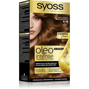 Syoss Oleo Intense permanentní barva na vlasy s olejem odstín 6-76 Warm Copper 1 ks