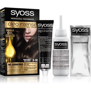 Syoss Oleo Intense permanentní barva na vlasy s olejem odstín 3-10 Deep Brown 1 ks