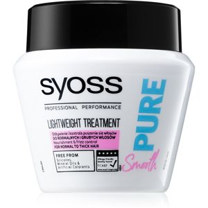 Syoss Pure Smooth vyživující maska pro hladké a zářivé vlasy 300 ml