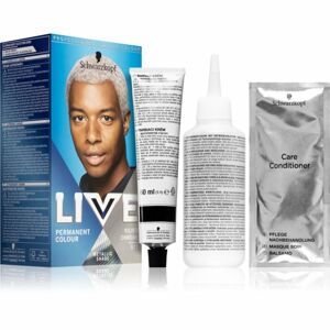 Schwarzkopf LIVE Men permanentní barva na vlasy pro muže odstín U71 Silver Chrome