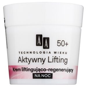 AA Cosmetics Age Technology Active Lifting noční regenerační zpevňující krém 50+ 50 ml