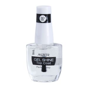 Astor Perfect Stay 3D Gel Shine vrchní ochranný lak na nehty s leskem 12 ml