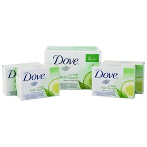 Dove Go Fresh Fresh Touch tuhé mýdlo 4x100 g