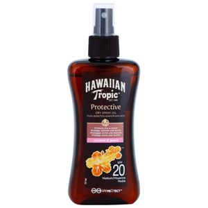 Hawaiian Tropic Protective Dry Oil Spray hydratační gel na opalování SPF 20 200 ml