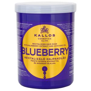 Kallos Blueberry revitalizační maska pro suché, poškozené a chemicky ošetřené vlasy 1000 ml