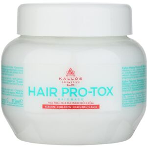 Kallos Hair Pro-Tox maska pro slabé a poškozené vlasy s kokosovým olejem, kyselinou hyaluronovou a kolagenem 275 ml
