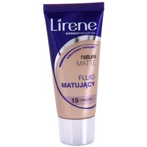 Lirene Nature Matte matující fluidní make-up pro dlouhotrvající efekt odstín 15 Tanned 30 ml