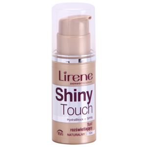 Lirene Shiny Touch rozjasňující fluidní make-up 16h odstín 104 Natural (SPF 8) 30 ml
