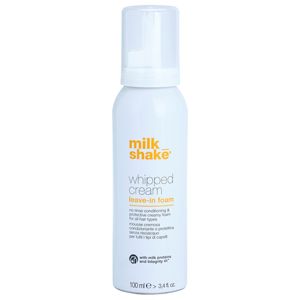 Milk Shake Whipped Cream vyživující ochranná pěna pro všechny typy vlasů mix barev 100 ml
