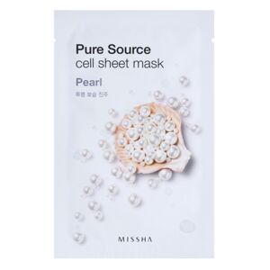 Missha Pure Source plátýnková maska s rozjasňujícím účinkem Pearl 21 g