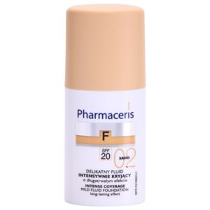 Pharmaceris F-Fluid Foundation intenzivně krycí make-up s dlouhotrvajícím efektem SPF 20 odstín 02 Sand 30 ml