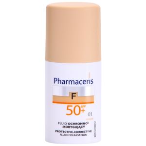 Pharmaceris F-Fluid Foundation ochranný krycí make-up SPF 50+ odstín 01 Ivory 30 ml
