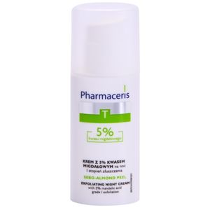 Pharmaceris T-Zone Oily Skin Sebo-Almond Peel noční regulační a čisticí pleťový krém pro jednotný tón pleti 50 ml