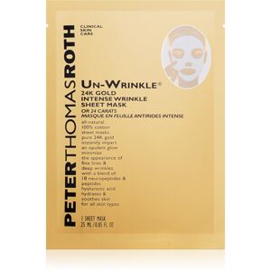 Peter Thomas Roth Un-Wrinkle 24K Gold plátýnková maska proti vráskám 6 ks