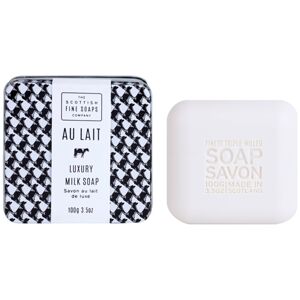 Scottish Fine Soaps Au Lait luxusní mýdlo v plechové dóze 100 g