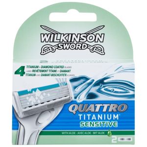 Wilkinson Sword Quattro Titanium Sensitive náhradní břity 2 ks